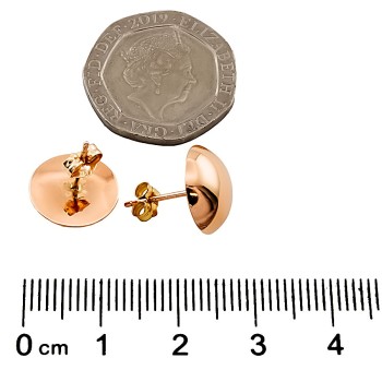 9ct rose gold 1.2g Stud Earrings